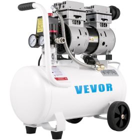 VEVOR Air Compressor 6.6 Gallon, Portable Air Compressor 1 HP, Oil Free Air Compressor Steel Tank 750W, Pancake Air Compressor 115 PSI, Ultra Quiet Co