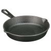 4-Piece Cast Iron Skillet Set with Handles and Griddle, Pre-Seasoned, 6", 10.5", 11"