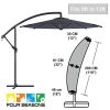 Umbrella Cover with Zipper and Water Resistant Fabric Sunshade