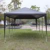 10'x30' Outdoor Party Tent with 8 Removable Sidewalls, Waterproof Canopy Patio Wedding Gazebo, Black