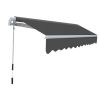 Folding Awning Manual Operated 118.1" Anthracite