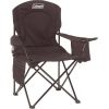 Adult Camping Chair with Built-In 4-Can Cooler, Black