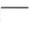 Manual Retractable Awning 196.9"x118.1" Anthracite