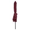 2Mx3M Aluminum Patio Umbrella Wine