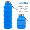 500ml outdoor retractable water bottle portable collapsible silica gel sports cup