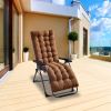 67x22in Chaise Lounger Cushion Recliner Rocking Chair Sofa Mat Deck Chair Cushion