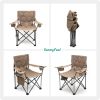 Oversized Folding Camping Chair, Heavy Duty Supports 300 LBS, Portable Chairs For Outdoor Lawn Beach Camp Picnic