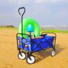 Outdoor Folding Wagon Garden ;  Large Capacity Folding Wagon Garden Shopping Beach Cart ; Heavy Duty Foldable Cart;  for Outdoor Activities;  Beaches;