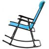 Outdoor Patio Headrest Folding Zero Gravity Rocking Chair