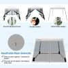 10 x 10 Feet Pop Up Canopy with Mesh Sidewalls and Roller Bag