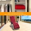 67x22in Chaise Lounger Cushion Recliner Rocking Chair Sofa Mat Deck Chair Cushion