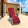 67x22in Chaise Lounger Cushion Recliner Rocking Chair Sofa Mat Deck Chair Cushion