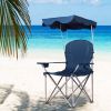 Portable Folding Beach Canopy Chair with Cup Holders