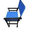 Folding Chair Wooden Director Chair Canvas Folding Chair Folding Chair 2pcs/set populus + Canvas (Color : Blue)