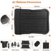 Inflatable SUV Air Mattress Thickened Camping Bed Cushion with Pillow Air Pump Storage Bag PVC Flocked Car Bed for Home Car Travel Camping