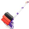 Portable Aluminium Cart Folding Dolly Push Truck Hand Collapsible Trolley Luggage Purple