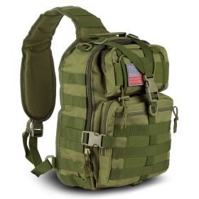 EDC Range Bag - Pistol Sling Bag Backpack (14 Liter) (Color: Army green)